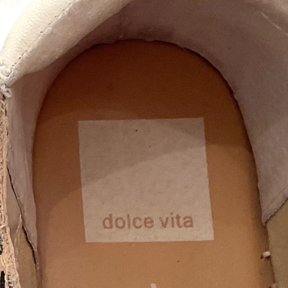 Leopard Print Dolce Vita Morris Espadrille Glitter Embossed Lace Up Sneaker Sz 8 - Picture 9 of 15